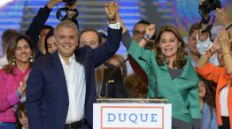 Iván Duque junto a su candidata a la vicepresidencia, Marta Lucía Ramírez