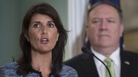 Nikki Haley y Mike Pompeo