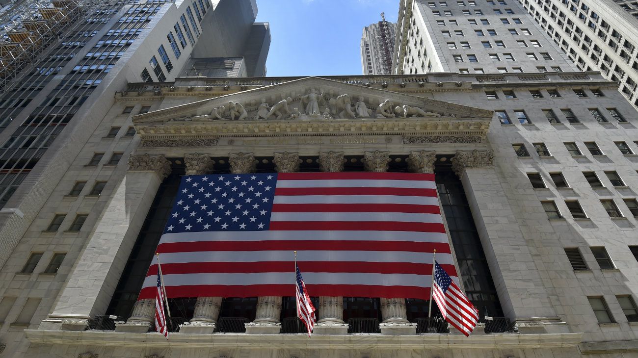 El edificio de la Bolsa de Valores en Wall Street, Nueva York.