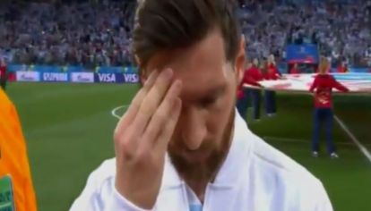 La Pulga, visiblemente preocupado ante Croacia.