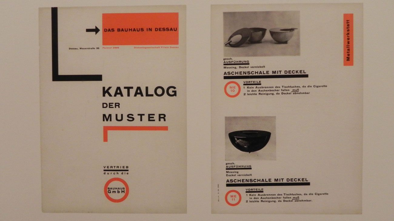 La escuela de Bauhaus marcó tendencia en el diseño gráfico y editorial.