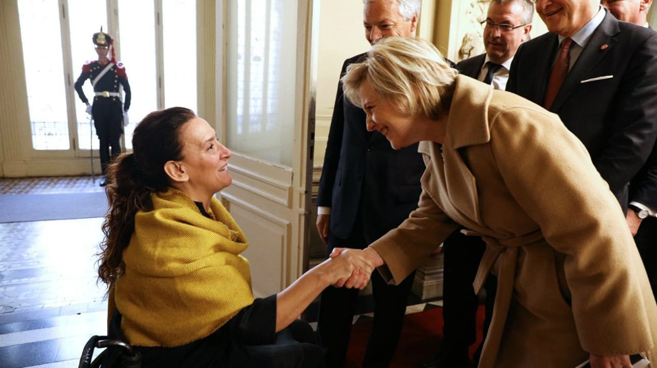 Una Princesa en Buenos Aires. Astrid de Bélgica se reunió con Michetti, Macri y Faurie en el marco de una gira económica por Argentina y Uruguay.