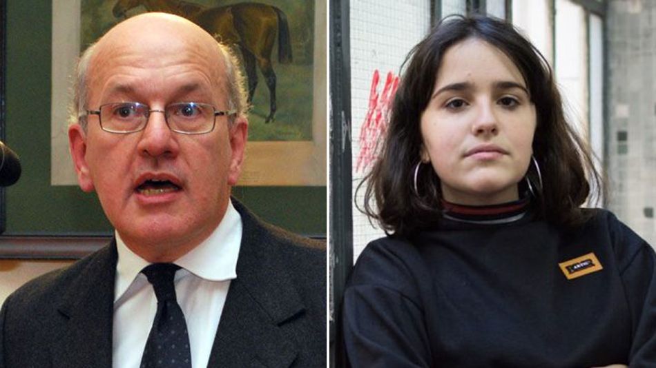 Pablo Sirvén y la actriz Ofelia Fernández06292018