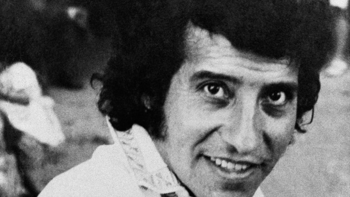 Undated file photograph of Chilean singer and songwriter Víctor Jara.