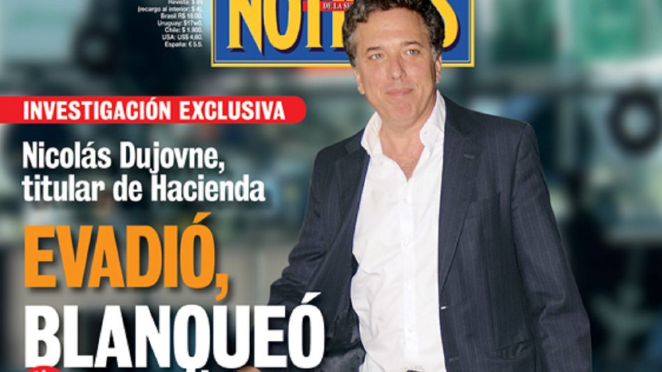 La tapa de la revista Noticias sobre Nicolás Dujovne