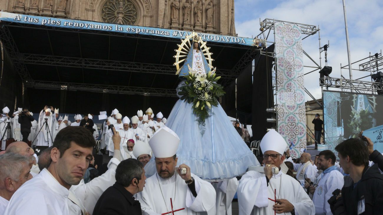 Marcha a favor de la vida en Luján