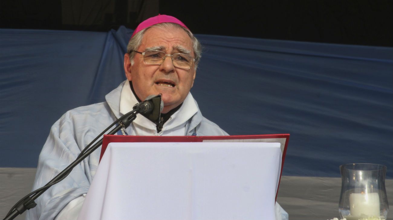 Oscar Ojea, presidente del Episcopado, brindó un encendido discurso contra el aborto.