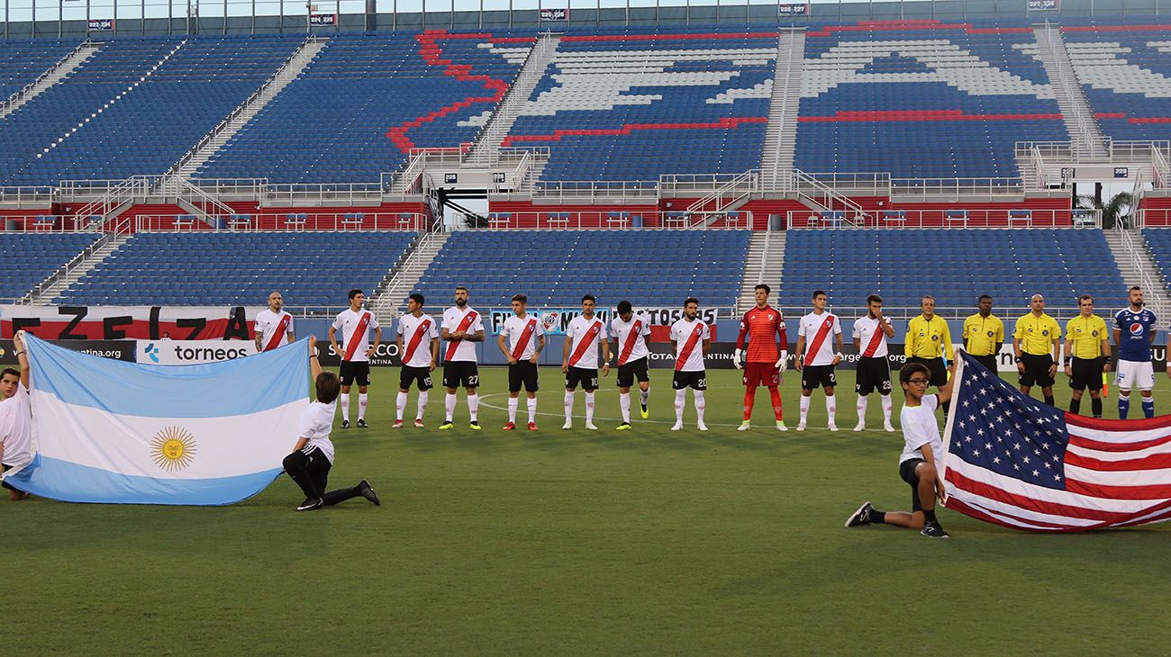 River y Millonarios de Colombia se enfrentaron en Boca Ratón.