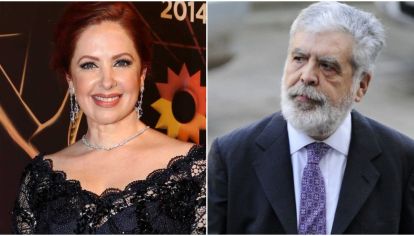 Andrea del Boca y Julio De Vido.