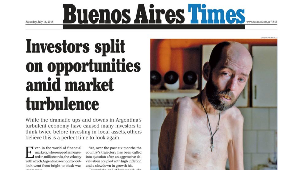 Tapa Buenos Aires Times sabado 14 de julio