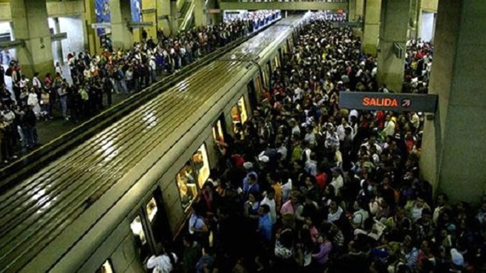 Una estación de subte en Caracas. Ya ni cobran el pasaje.