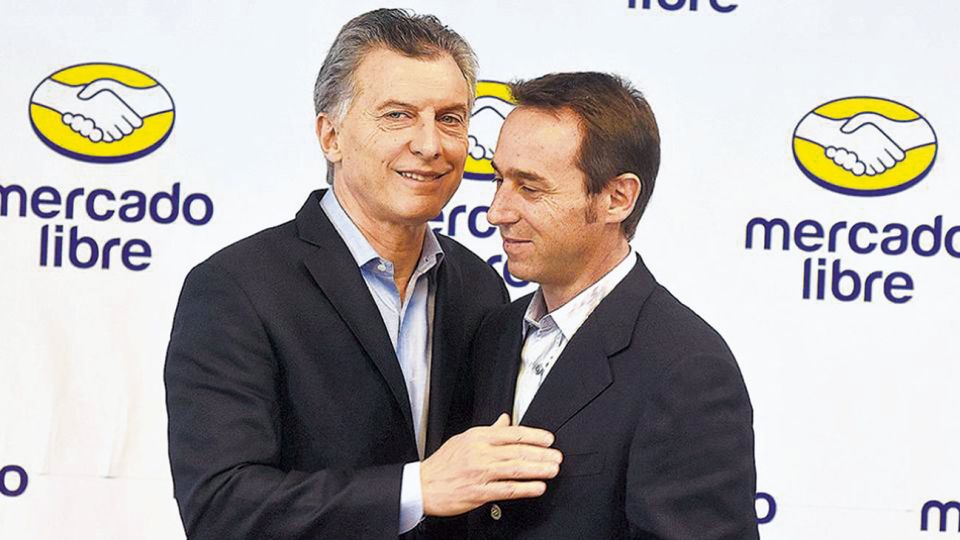 LARGO ALIENTO. Macri es un habitué de los aniversarios de Mercado Libre desde que era jefe de Gobierno. Considera a a Galperin un modelo de emprendedor opuesto al viejo empresariado argentino.