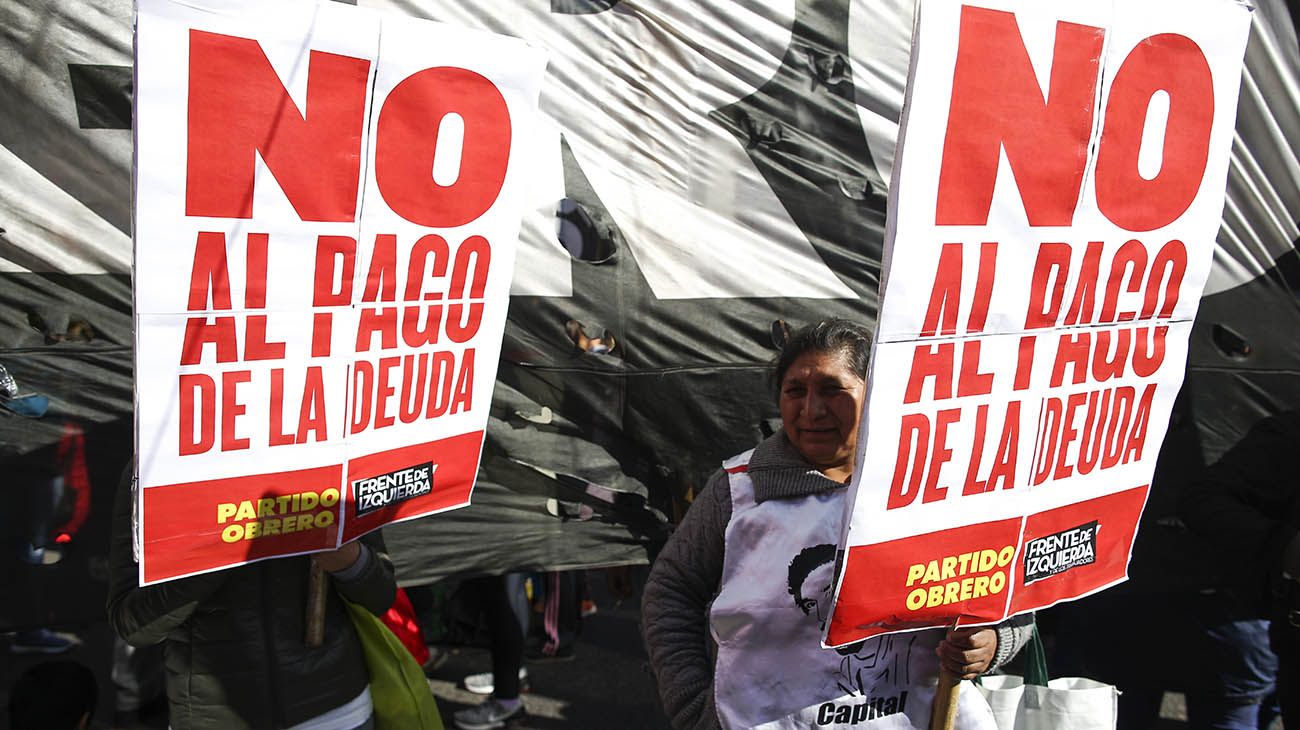 Protestas en contra de la reunion del G20 y la visita de Lagarde en la Argentina