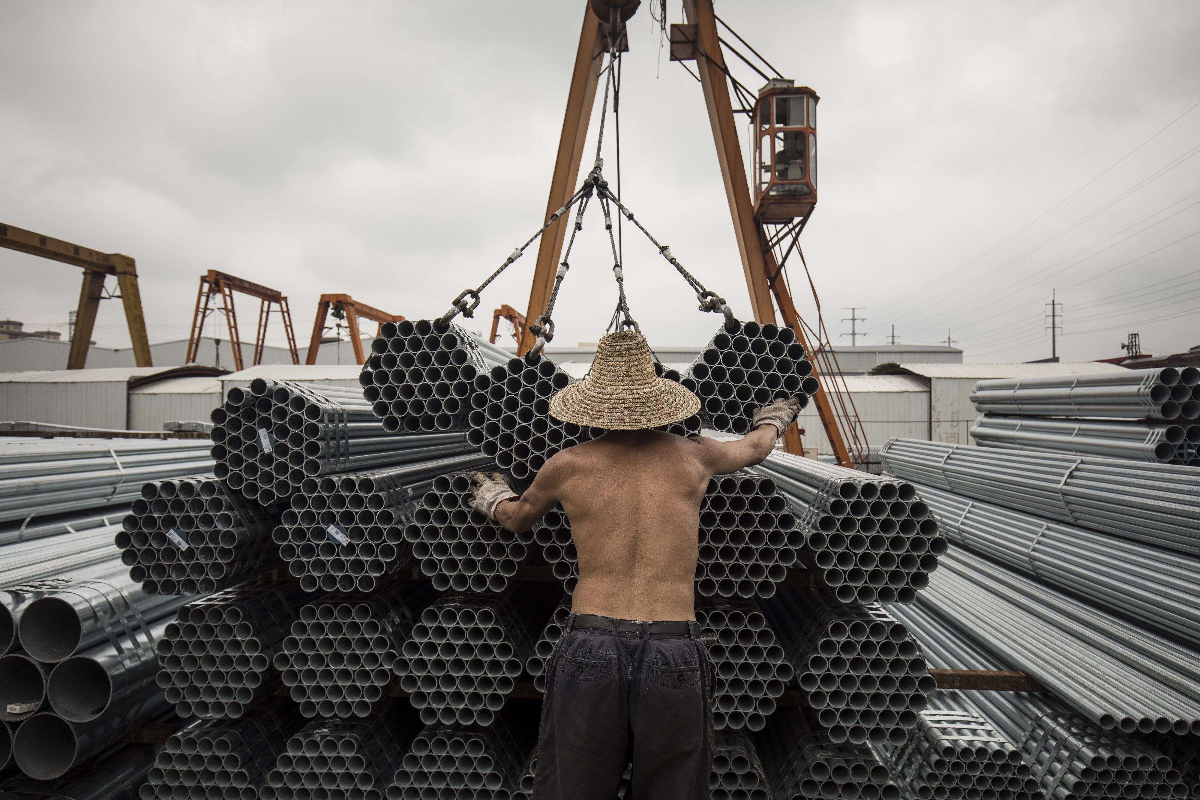 A Shanghai Steel Yard as Metal Markets Prepare for a New World Disorder