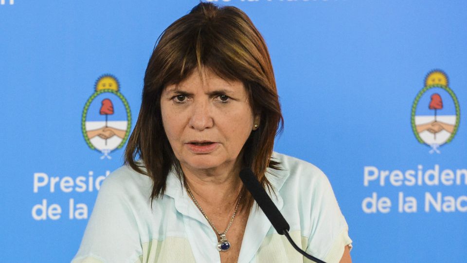 La ministra de Seguridad, Patricia Bullrich.