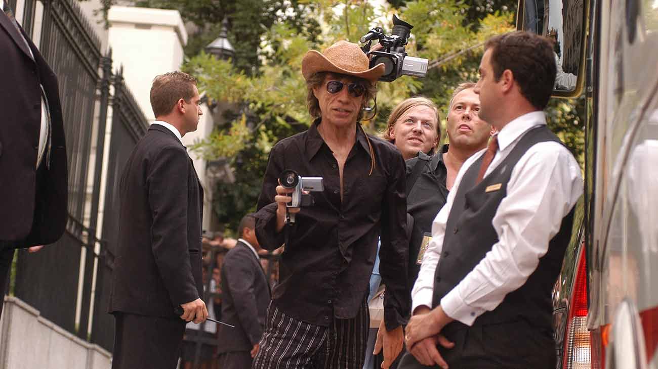 Mick Jagger durante una visita a Buenos Aires.