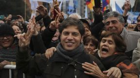 Axel Kicillof, en la movilización del 9 de julio contra el FMI