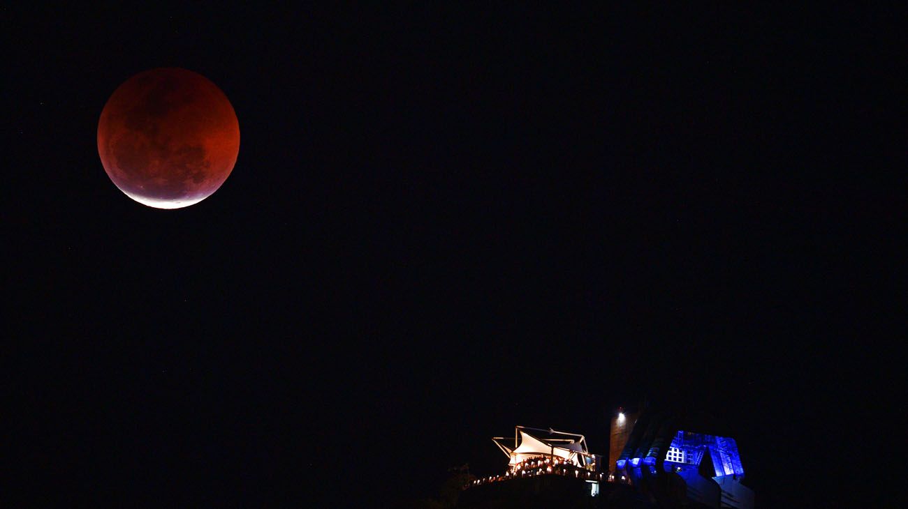 El eclipse desde brasil