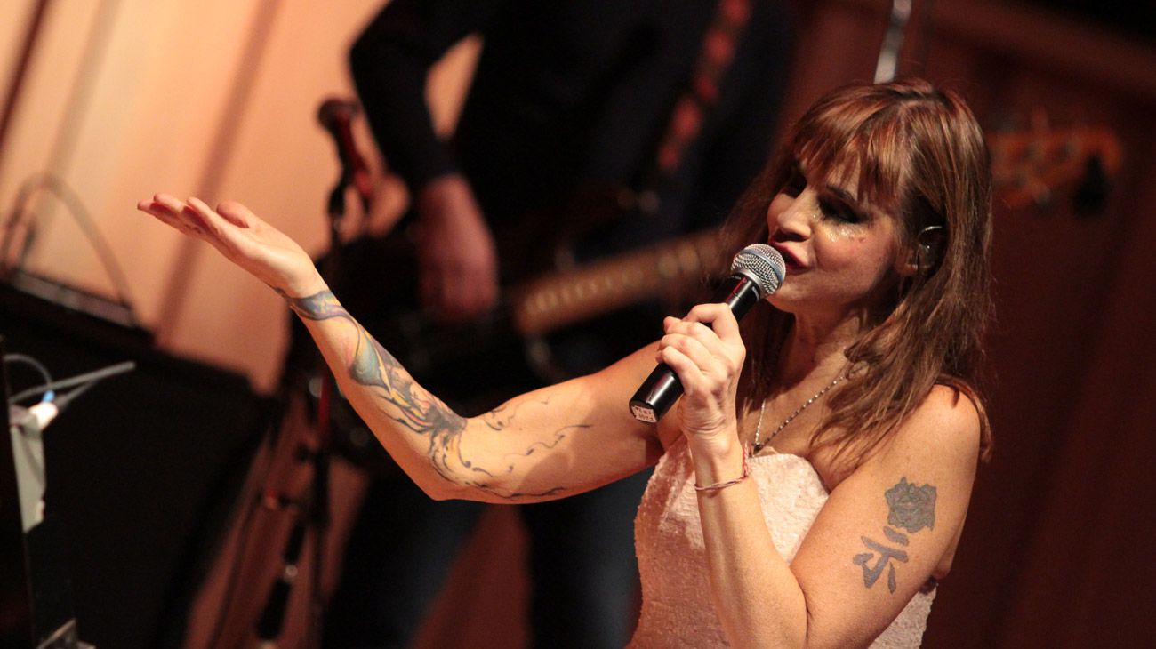 La cantante Fabiana Cantilo brindó un show en la Usina del Arte en el marco del programa Los grandes le cantan a los chicos.