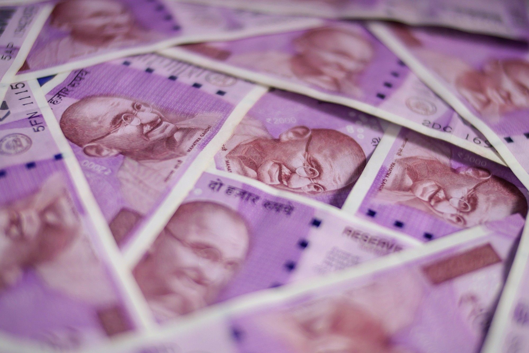 Indian Rupee Banknotes Ahead of Budget Announcement