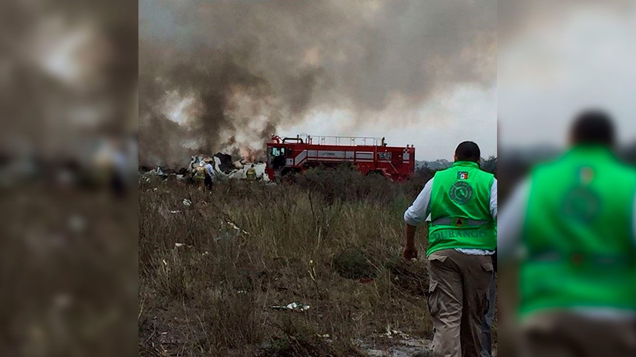 Se estrella un avión de Aeroméxico poco después del despegue del Aeropuerto Internacional Guadalupe Victoria