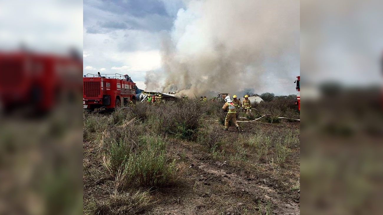 Se estrella un avión de Aeroméxico poco después del despegue del Aeropuerto Internacional Guadalupe Victoria