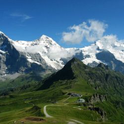 Las montañas Eiger Mönch y Jungfrau