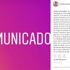 Comunicado_Cinthia Fernandez