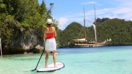 Stand up paddle en Raja Ampat