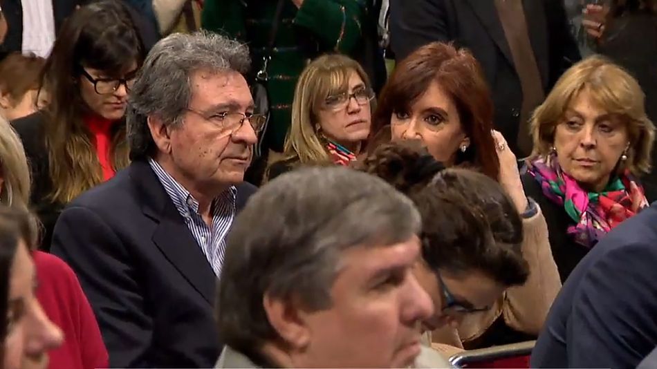 Cristina Fernández de Kirchner en el plenario de comisiones del Senado.