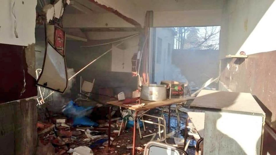 Así quedó la escuela de la tragedia en Moreno