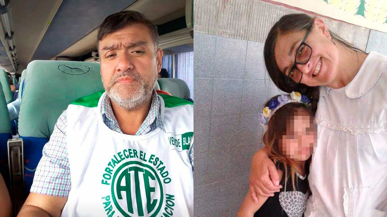 Rubén Orlando Rodríguez y la vicedirectora Sandra Calamano de la escuela N°49 de Moreno, fueron víctimas de una explosión de gas.