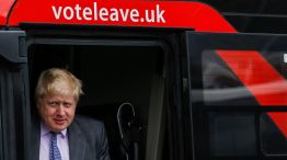 Vote Leave Campaign Bus Tour In The Southwest