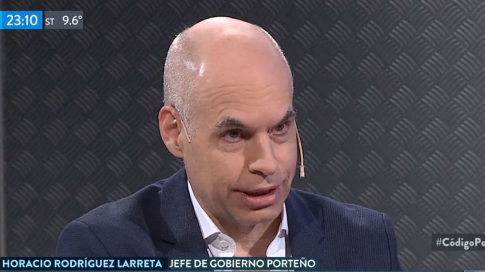 Rodríguez Larreta, en su paso por Código Político.