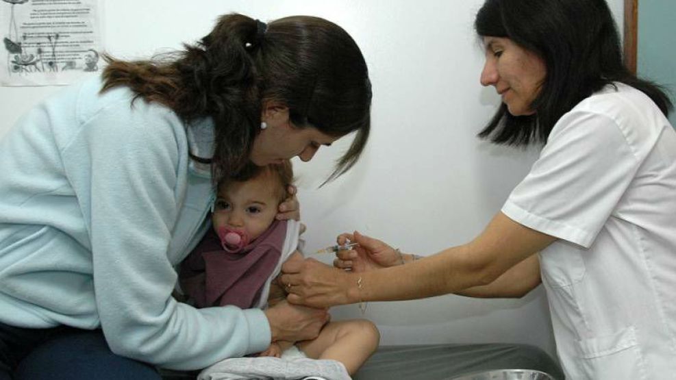 Vacunación bebé sarampión