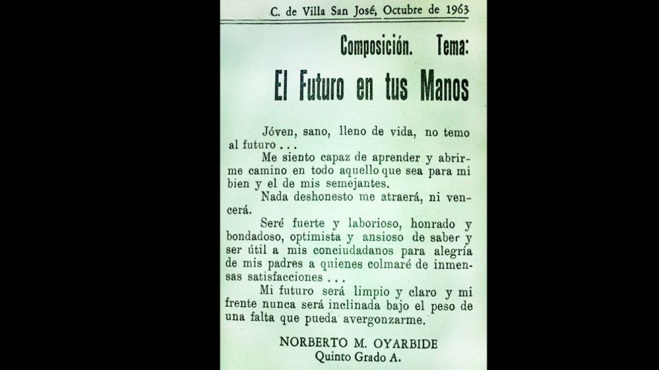 El Alumno Norberto Oyarbide