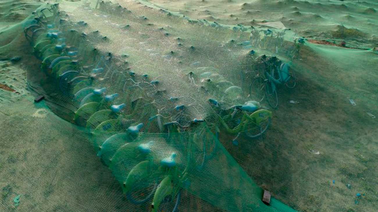 Cientos de miles de bicicletas descartadas se acumulan en las grandes ciudades chinas.