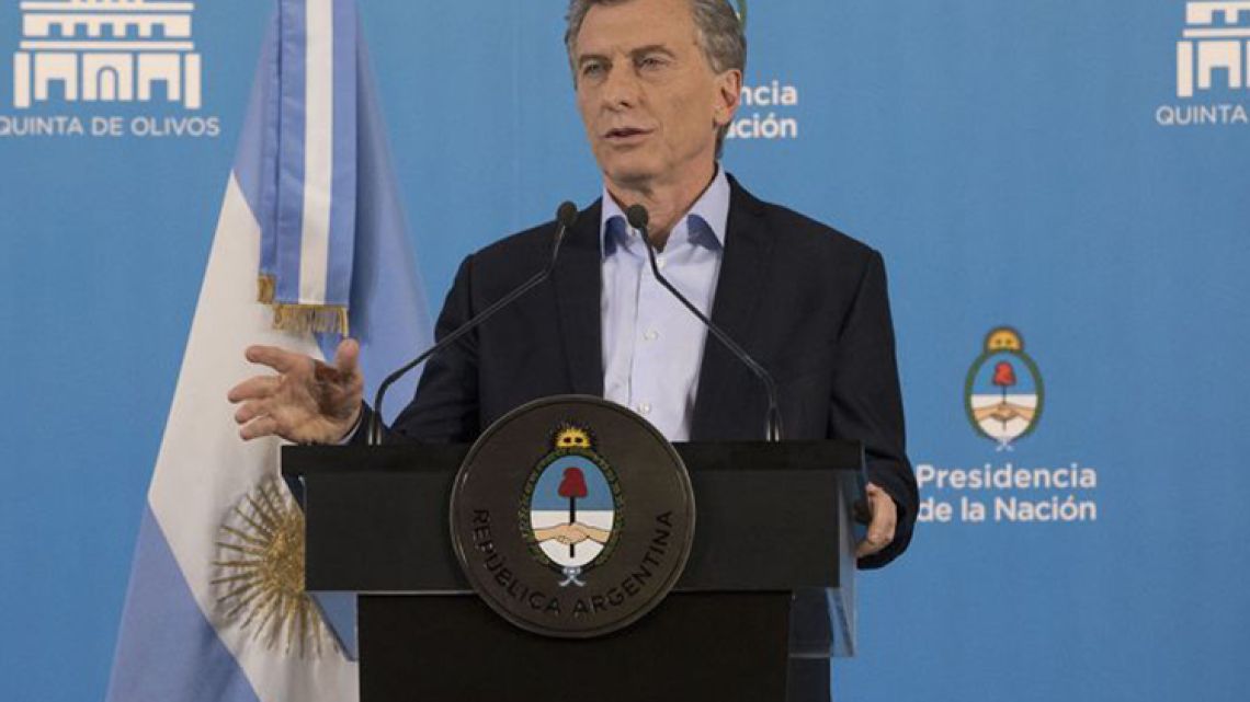 President Mauricio Macri.