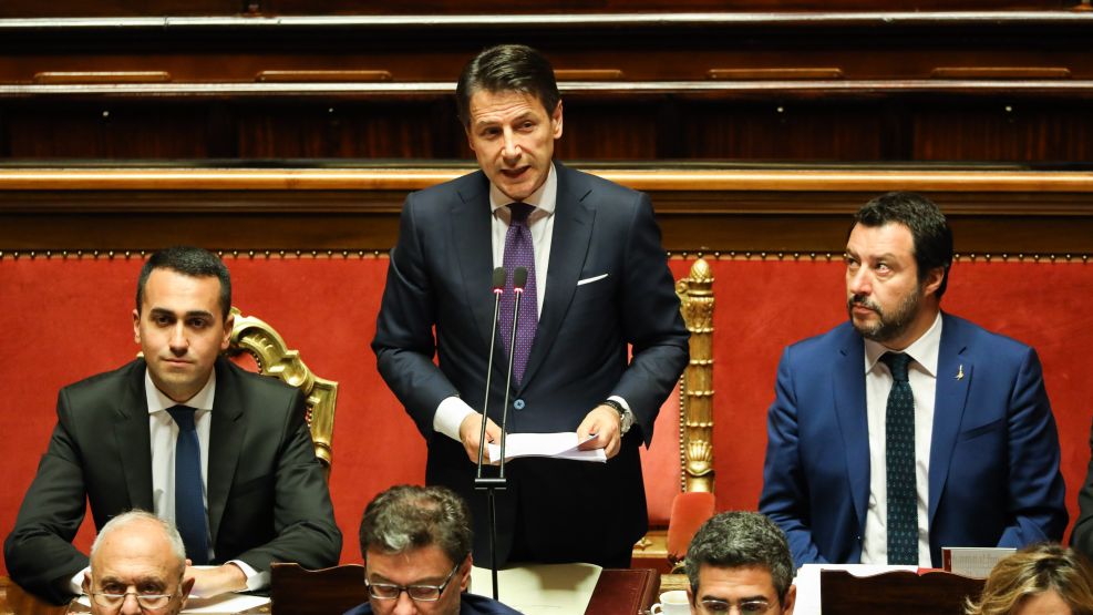 Italian Premier Giuseppe Conte Makes Maiden Speech To Parliament