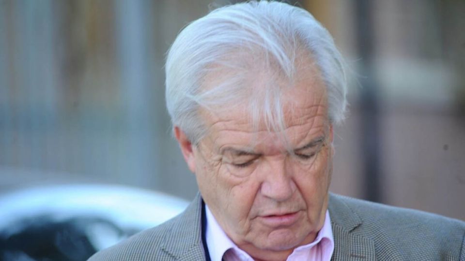 Luis Betnaza, ejecutivo de la compañía Techint,al llegar a los tribunales de Comodoro Py.
