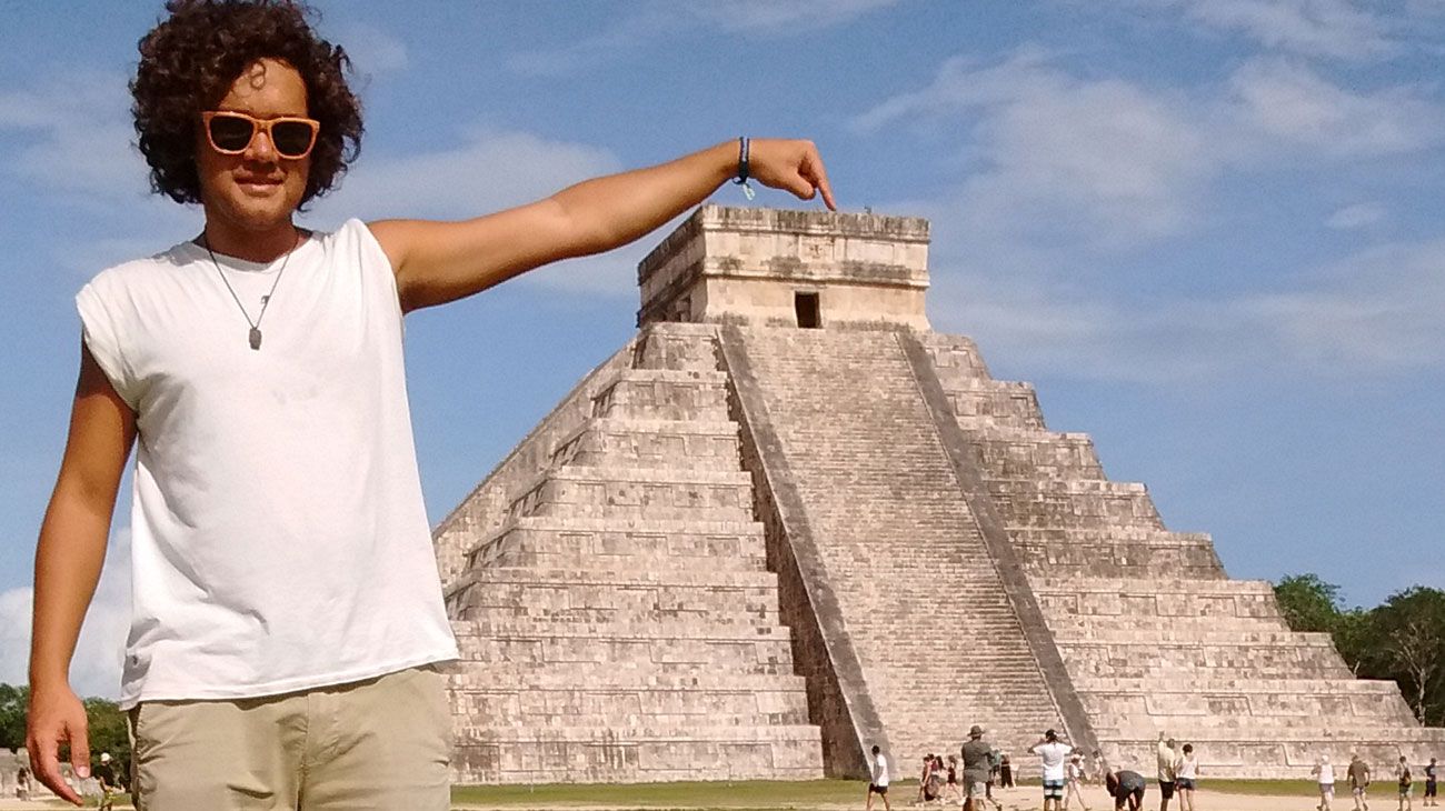 Pablo Ammendola en Chichen Itzá