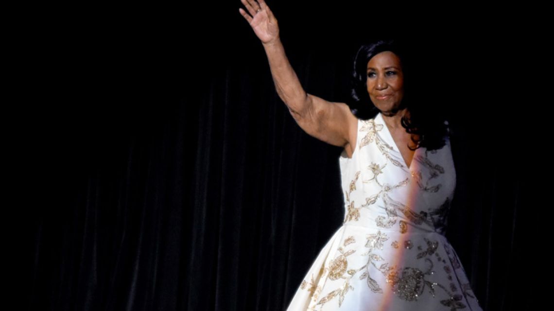 Aretha Franklin performs onstage during the "Clive Davis: The Soundtrack of Our Lives" Premiere Concert during the 2017 Tribeca Film Festival at Radio City Music Hall on April 19, 2017 in New York City.