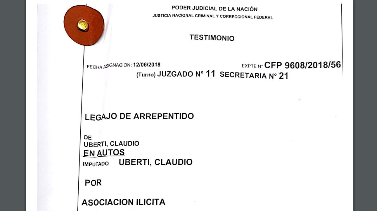 La declaración de Claudio Uberti ante Bonadio y Stornelli.