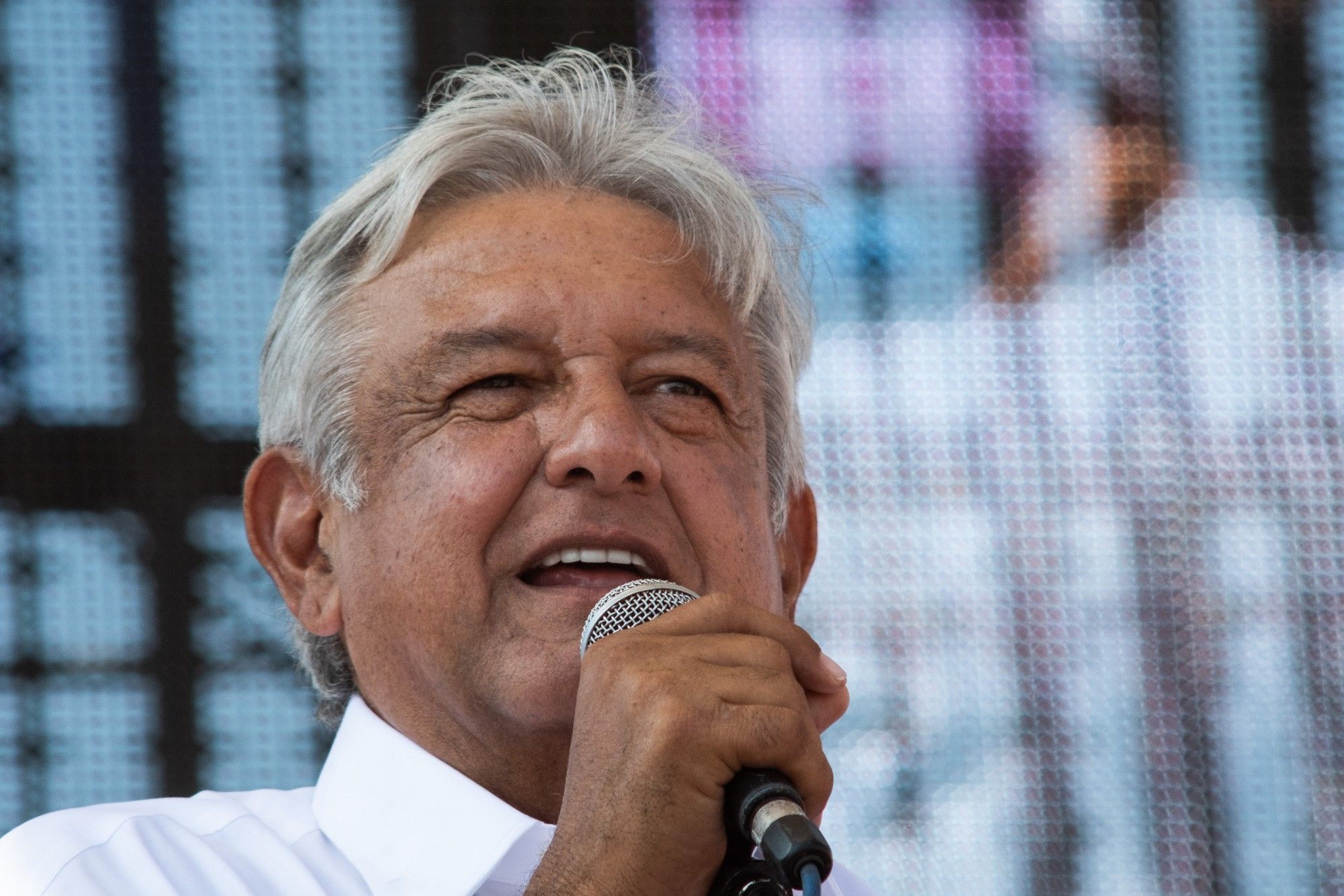 Morena Presidential Candidate Andres Manuel Lopez Obrador Holds Campaign Rally Ahead Of Election Day 