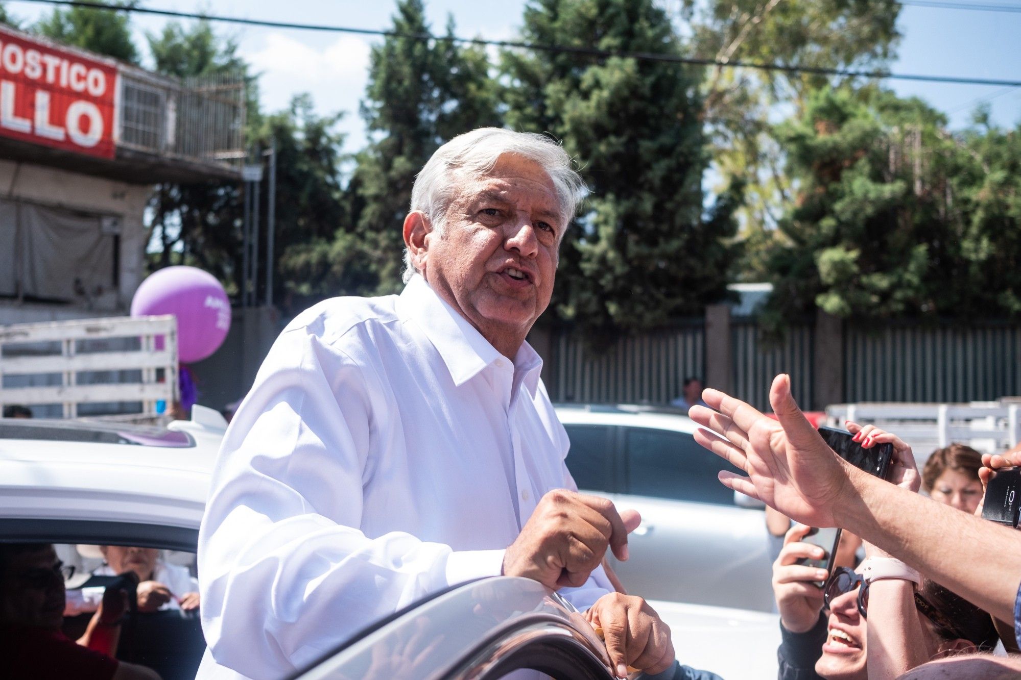 Morena Presidential Candidate Andres Manuel Lopez Obrador Holds Campaign Rally Ahead Of Election Day 