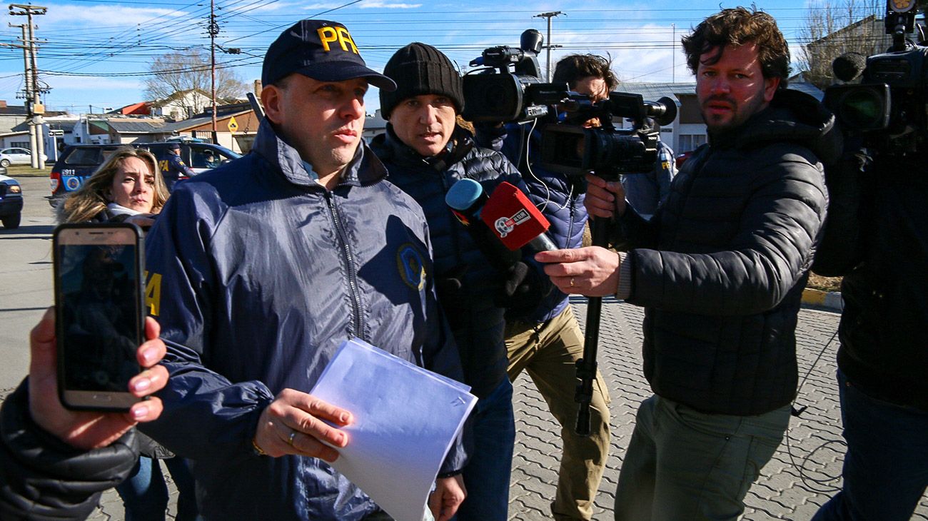 Allanamiento en la casa de Cristina Fernández de Kirchner en Río Gallegos.