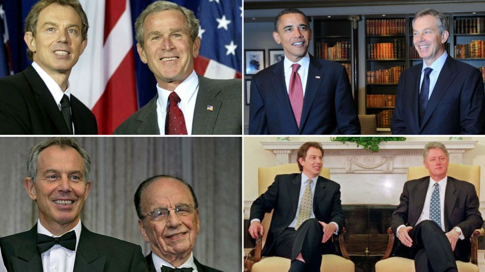 tony blair george bush hijo barack obama bill clinton rupert murdoch