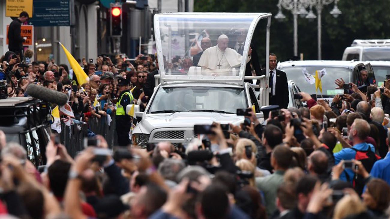 El Papa Francisco de visita en Irlanda.