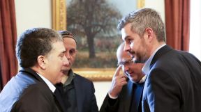 Nicolás Dujovne, Sergio Bergman y Marcos Peña