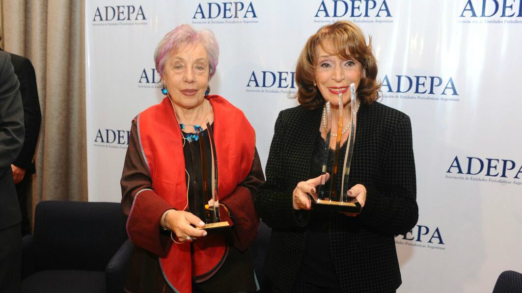 En la tercera edición de los Premios de Honor Adepa fueron galardonadas las periodistas Norma Morandini y Magdalena Ruiz Guiñazú.